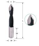 7mm Tungsten Carbide Through Hole Boring Bits For Wood Hole Drilling