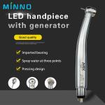 2 Hole Dental High Speed Handpiece 380000rpm Push Button Silver