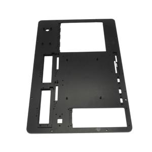 China Custom cnc aluminum alloy parts machining black anodize cnc machining spare parts factory