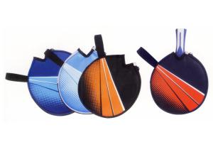 China Ping Pong Equipment Different Color Table Tennis Racket Cover Round Shape factory