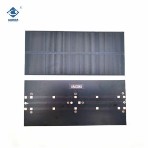 5.5V Mono Solar Panel Charger ZW-18080-P Transparent PET Solar Panel 1.9W Semi-flexible Solar Panel