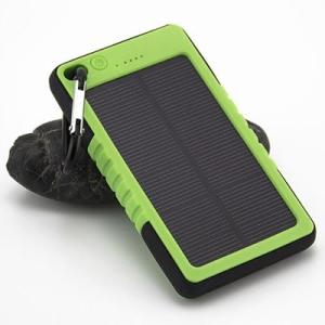 China PVC Customized Waterproof Outdoors Solar Power bank 6000mAH with Carabiner factory