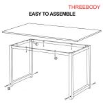 Contemporary Office Furniture Desk , Executive Office Table / Small Computer