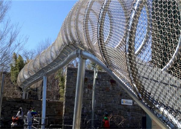 Ss304 Flexible Zoo Netting 150x150mm Webnet Stainless Steel Mesh For Monkey Cage