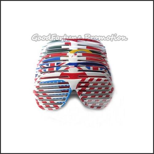 Promotional plastic funny dress make up eyeglass football match festival decor