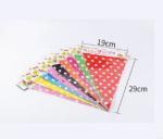 Color birthday party triangulation flag, the dot pure color paper small three