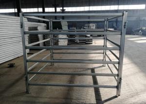 China Normal Size Horse Round Pen Panels , Hot Dip Galvanised Arena Corral Panels factory