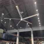2.4m Industrial Giant Ceiling Fan 8 Ft Restaurant Ceiling Fans With Aluminum