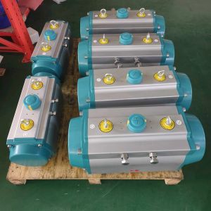 Double Action Pneumatic Actuator -40℃ to 80℃ ISO 5211 DIN 3337