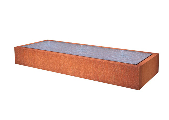 Corten Steel Garden Fountain Water Feature Outdoor Decor Garden Products