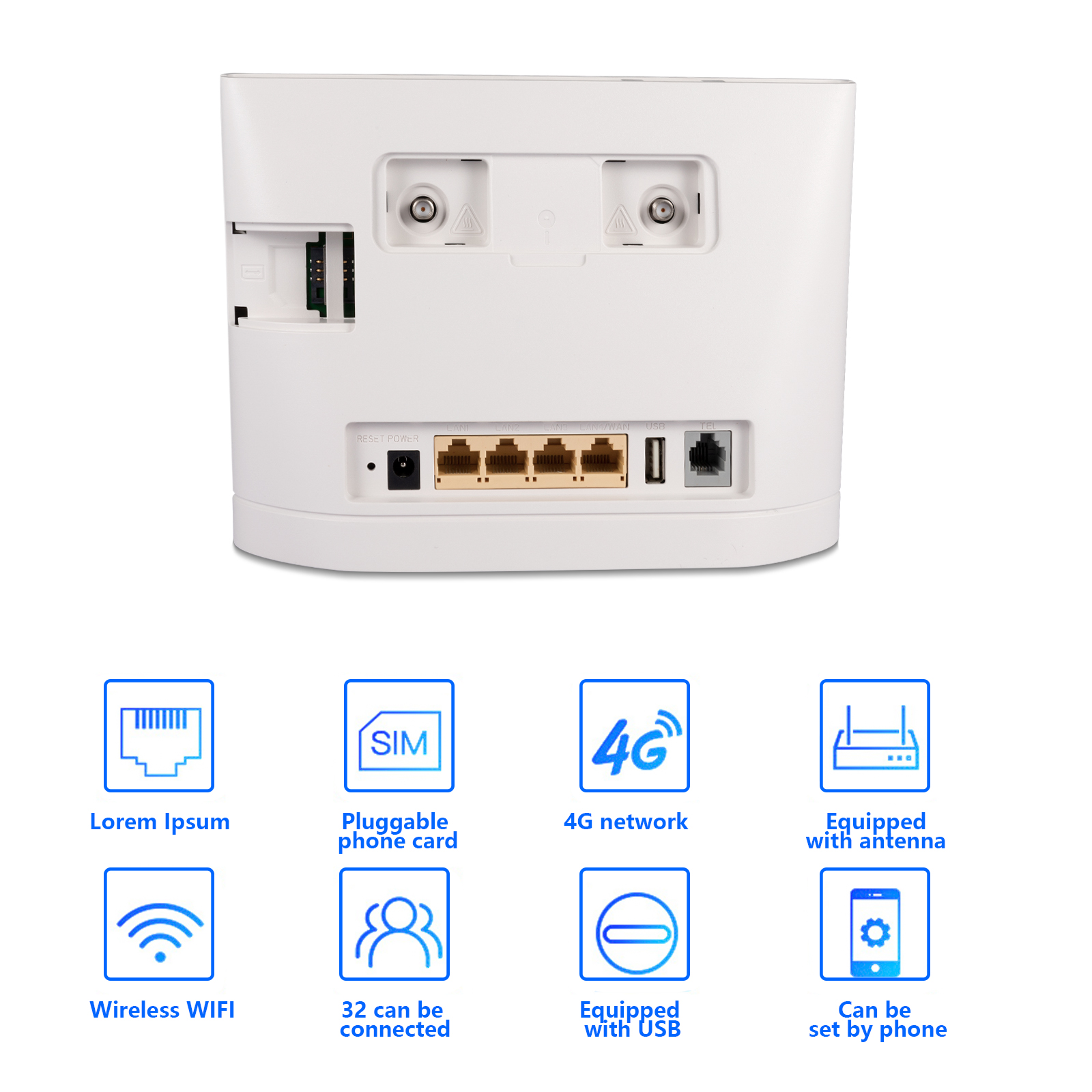 Huawei B315S-519 4G LTE 300 Mbps Mobile Wi-Fi Router Unlocked Version with VPN Server and Client Support