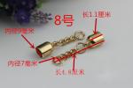 Customized Metal 9MM Mini Zinc Alloy Gold & Gunmetal Color Tassel Caps in Gold