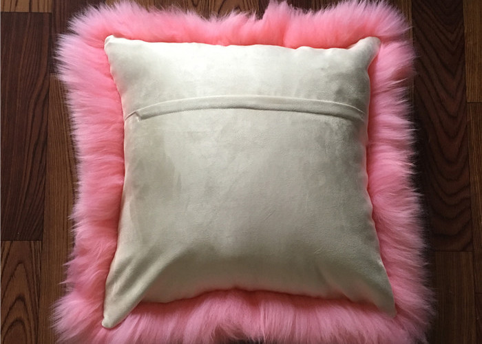 Square Long Fluffy Lambswool Seat Cushion Comfortable For Car Back Seat