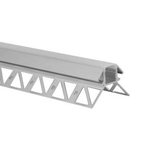 China ROHS Length 2.5m Aluminum Led Lighting Profiles Sandblasting Recessed factory