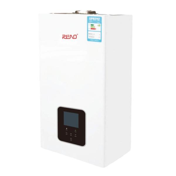 28Kw Wall Hung Gas Boiler Stainless Steel White Shell Heating And Bathing Combi