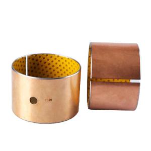 China Acetal Metal-Polymer Self Lubricating Sleeve Bushing Thin Wall Burnishing factory