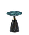 Modern glass center table stainless steel extendable tempered revolving golden