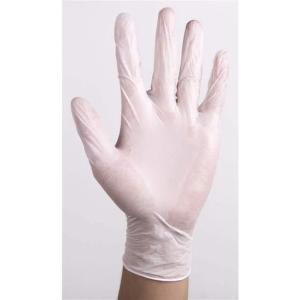 China Clear Disposable Pvc Vinyl Glove Household Waterproof 80mm 115mm Width factory