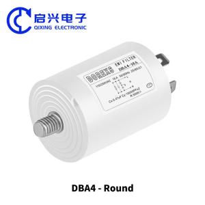 China Plastic Housing Power Filter DBA4 Round 250V Single Phase For Household Appliance factory