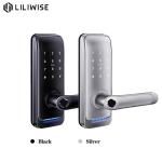 Matted Black Aluminum Alloy Electronic Door Locks Stand Alone Version