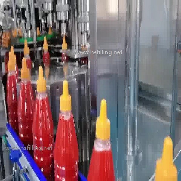 China 220V SUS304 Ketchup Tomato Sauce Bottling Machine 2000ml factory