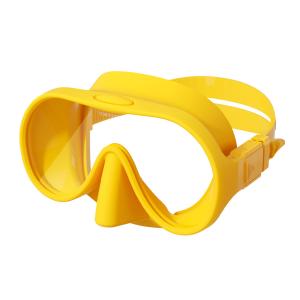 China Tempered Glass Snorkel Gear Set Low Volume Mirrored Frameless Snorkel Mask factory