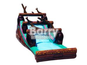 China Safety Wild Rapids Inflatable Water Slides With Swimming Ring / Air Blower factory