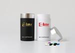 150ml PET pill bottle in stock matte black metellic color hard touch customized