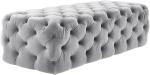 classic furniture bottom tufted velvet fabric ottoman 3 colour fabric bartools