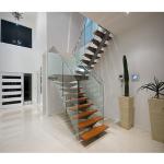 Balcony Handrail Glass Balustrade With Aluminium / Stainless Steel Tube 42.4x1