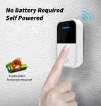 Waterproof Outdoor Wireless Doorbell Modern Kinetic Jingle Bell