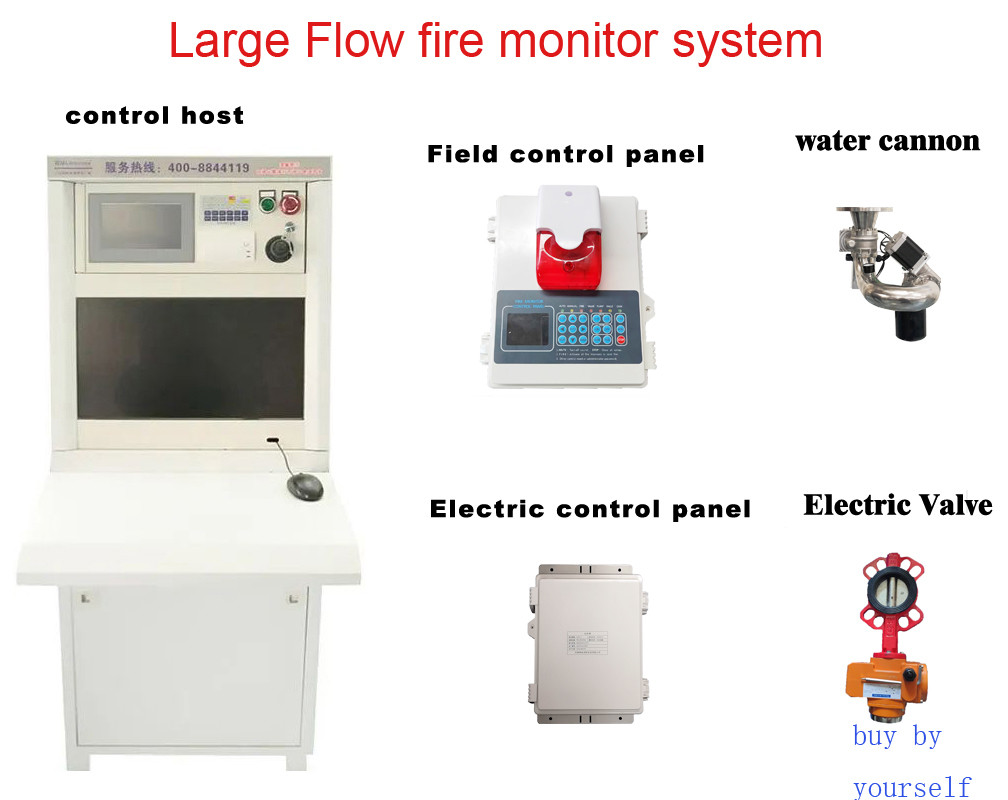 Fire And Safety Equipment Automatic Water Cannon CAN Bus Safety 20L / S 0.8Mpa