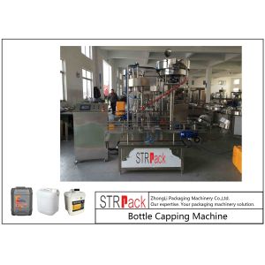 Pneumatic Plastic Jerry Can Capping Machine With Linear Type Structure 750pcs /