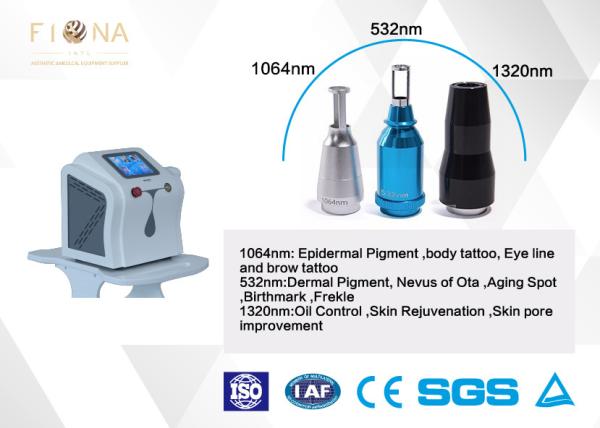 6 * 140mm Lamp Laser Tattoo Removal Machine 532nm Easy Operation CE Certificatio