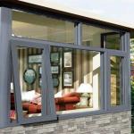 Commerical Building Aluminum Windows And Doors Horizontal Opening Pattern