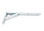 Iron Steel White Furniture Hardware Parts 1.5 Mm Shelf Support Easy Installation