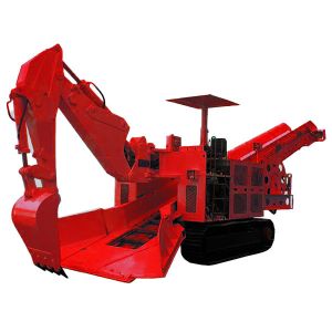 LWL-312 Underground Crawler Muck Loader For Mining And Tunneling With Dig Arm