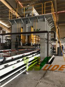 China Auto Operation Short Cycle Laminate Floor Machine , HDF Board Lamination Machine factory