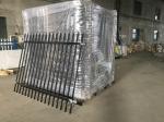 Customized Black Zinc Steel Metal Garrison Fence Panels Maintenance Free