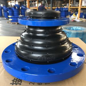 China Tee Bellow Epdm Rubber Expansion Joint / Double Sphere Rubber Expansion Joint For Water Media factory