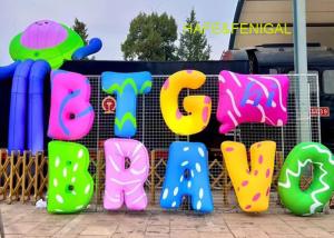 China Custom Inflatable 3D Art Letter Inflatable Logos For Event Decoration And Branding factory