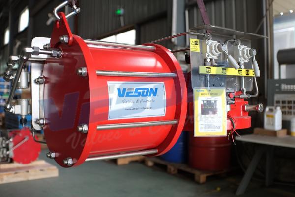 Spring Return Scotch Yoke Pneumatic Actuator For On Off Valves On Heavy Duty