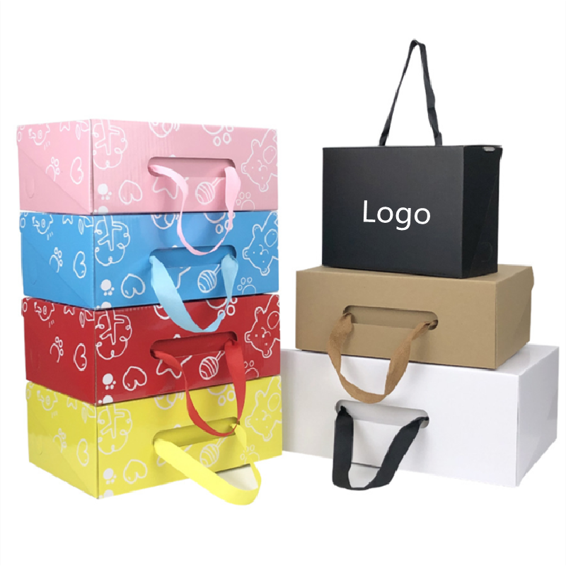 Custom Varnishing Corrugated Kraft Easy Fold Mailers Recycled Paperboard