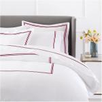 European and American Style 400TC Luxury Embroidered Duvet Cover Set for Queen