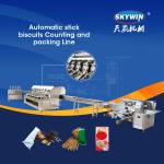 Commercial Chocolate Pocky Biscuit Packing Machine Stick Biscuit Flow Packing