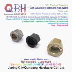 QBH M12- M42 Yzp Black Plain Semi Trailer 2 Axles Flange Wheel Hub Nut