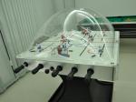 Professional Rod Hockey Table 5mm Acrylic Dome Hockey Table With Silver Plastic