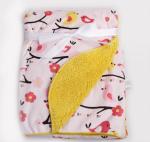 Soft 2 Layer Cartoon Print Blanket Baby Flannel Fleece Blanket 100% Polyester