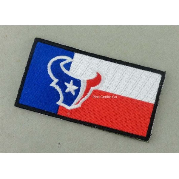 China Heat Cut Custom Embroidery Patches with Hot Melt Adhesive 8 - 100 mm Size factory