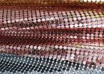 Fashion Brass / Aluminum Alloy Metallic Mesh Fabric Colth Sequin Fabric